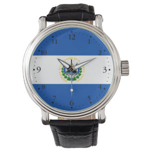 El Salvador Flag Horloge