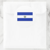 El Salvador FLAG International Ronde Sticker (Tas)