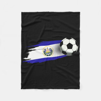 El Salvador Flag Jersey Salvadorean Soccer Team Sa Fleece Deken