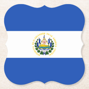 El Salvador Flag Kartonnen Onderzetters
