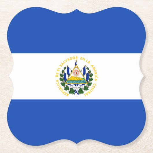 El Salvador Flag Kartonnen Onderzetters (Voorkant)