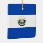 El Salvador Flag Keramisch Ornament (Rechts)