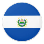 El Salvador Flag Keramische Knop (Voorkant)