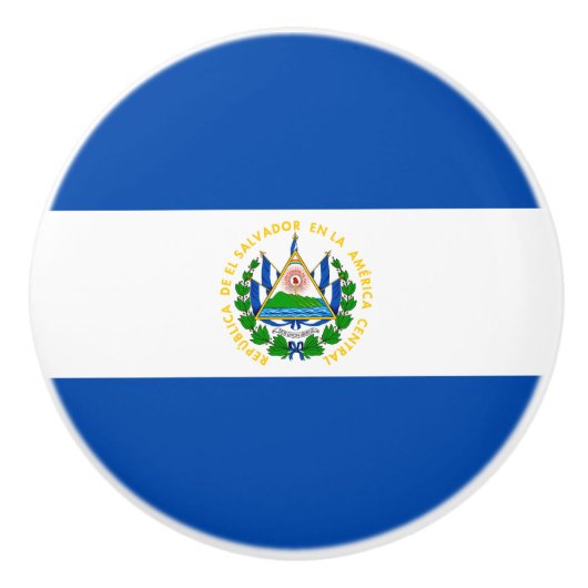 El Salvador Flag Keramische Knop (Voorkant)