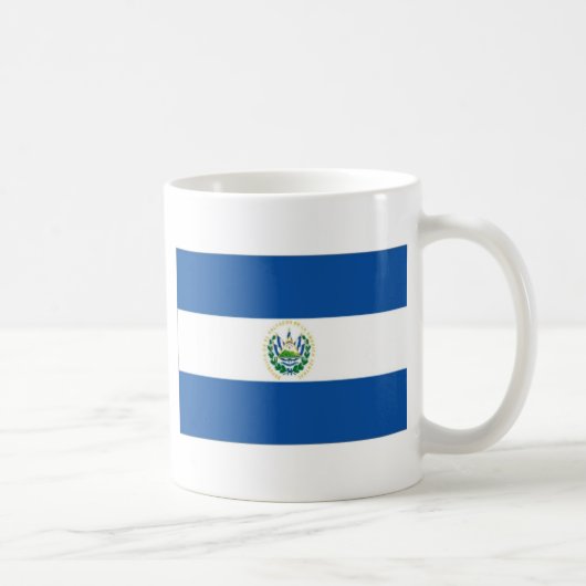 El Salvador Flag Koffiemok (Rechts)