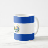 El Salvador Flag Koffiemok (Voorkant rechts)