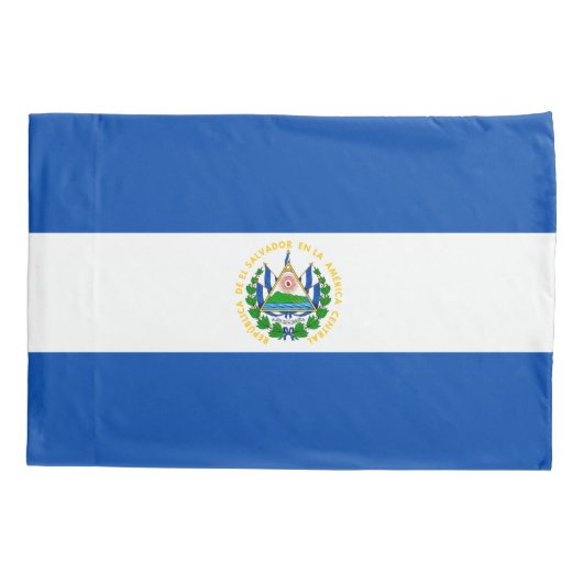 El Salvador Flag Kussensloop (Achterkant)