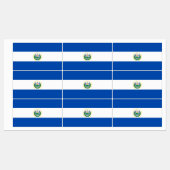 El Salvador Flag Labels (Vel)