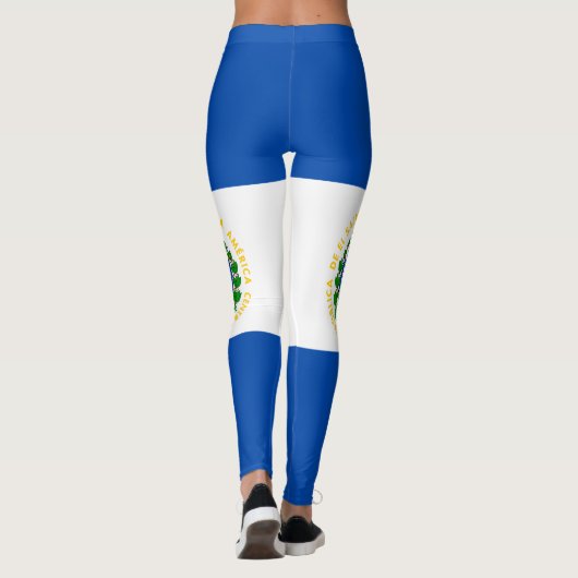 El Salvador Flag Leggings (Achterkant)