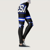 El Salvador Flag Leggings (Rechts)