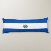 El Salvador Flag Lichaamskussen (Achterkant)