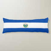 El Salvador Flag Lichaamskussen (Voorkant)