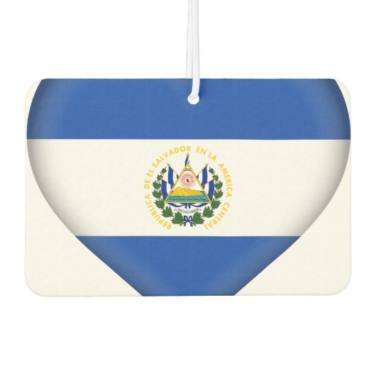 El Salvador Flag Luchtverfrisser (Voorkant)