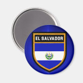 El Salvador Flag Magneet (Voorkant / Achterkant)