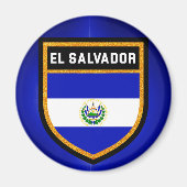 El Salvador Flag Magneet (Voorkant)