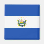 El Salvador Flag Magneet (Voorkant)