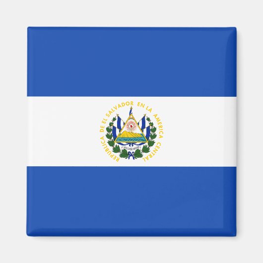 El Salvador Flag Magneet (Voorkant)