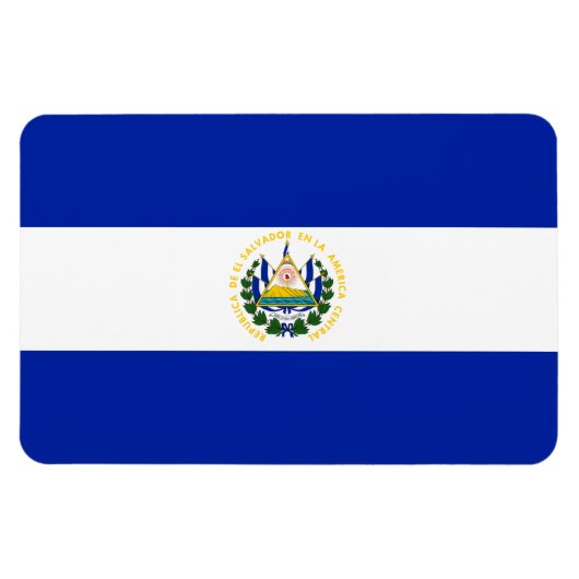 El Salvador Flag Magneet (Horizontaal)