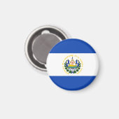 El Salvador Flag Magnet (Voorkant / Achterkant)