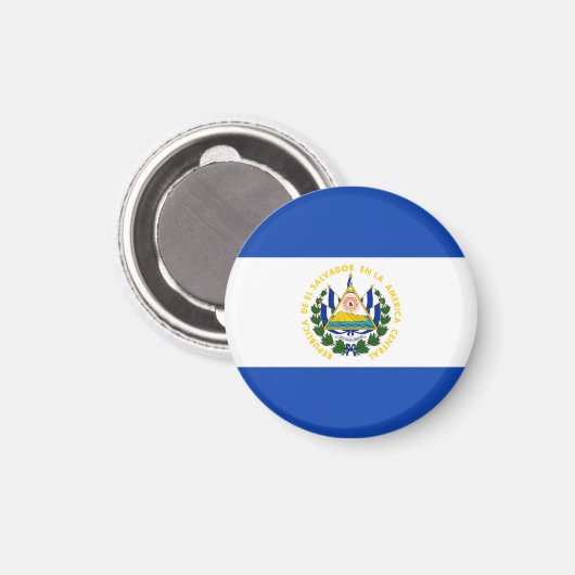 El Salvador Flag Magnet (Voorkant / Achterkant)