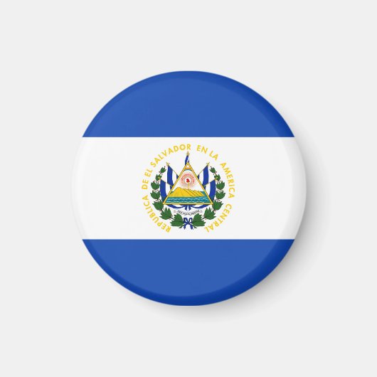 El Salvador Flag Magnet (Voorkant)