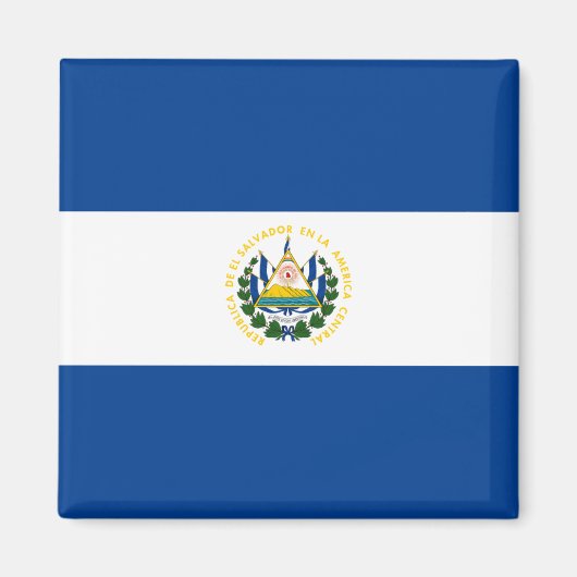 El Salvador Flag Magnet (Voorkant)