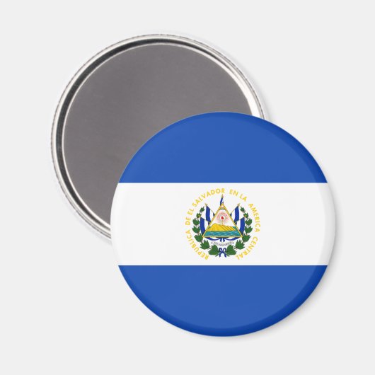 El Salvador Flag Magnet (Voorkant / Achterkant)