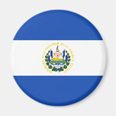 El Salvador Flag Magnet (Voorkant)