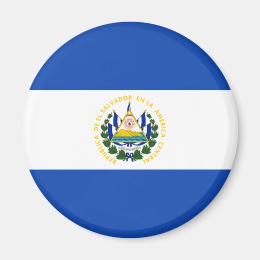 El Salvador Flag Magnet (Voorkant)