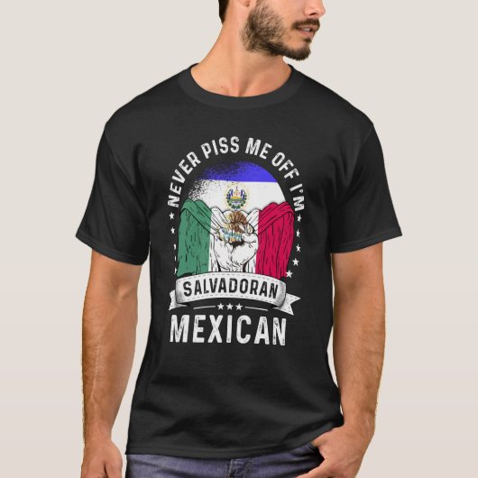 El Salvador Flag Mexico Groene Humor BurgerPride T-shirt (Voorkant)