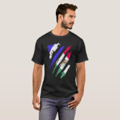 El Salvador Flag Mexico Grown Patriot Country Stri T-shirt (Voorkant volledig)