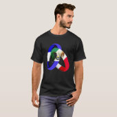El Salvador Flag Mexico Grown Ring Marriage Weddin T-shirt (Voorkant volledig)