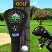 El Salvador & Flag Monogrammed Golf Clubs Hoesjes Golfheadcover