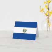 El Salvador Flag Notecard Kaart (Gele Bloem)