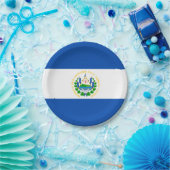 El Salvador flag Paper Plate Papieren Bordje (Feest)