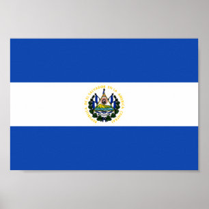 El Salvador Flag Poster