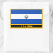 El Salvador Flag Rechthoekige Sticker (Tas)