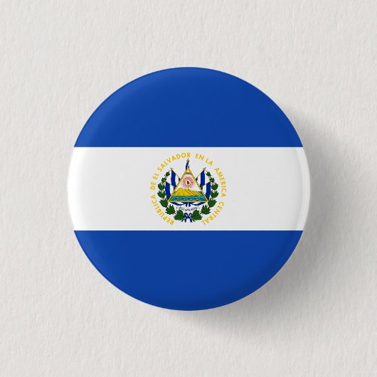El Salvador Flag Ronde Button 3,2 Cm (Voorkant)
