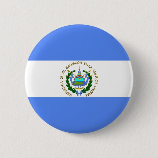 El Salvador Flag Ronde Button 5,7 Cm (Voorkant)