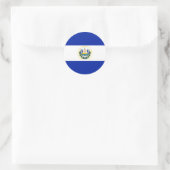 El Salvador Flag Ronde Sticker (Tas)