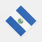 El Salvador Flag Servet (Hoek)
