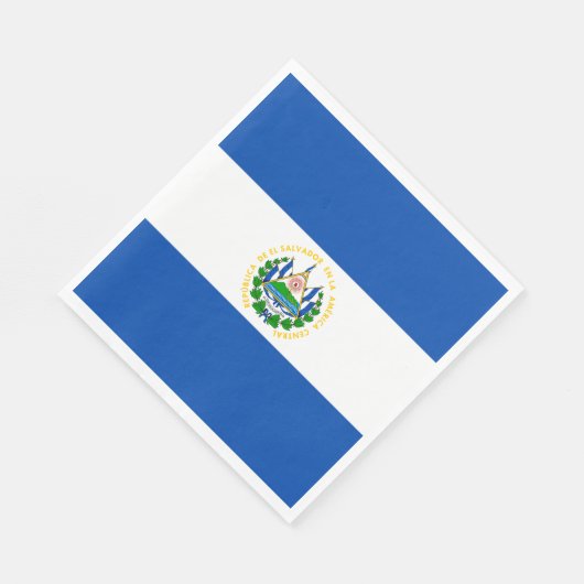 El Salvador Flag Servet (Hoek)