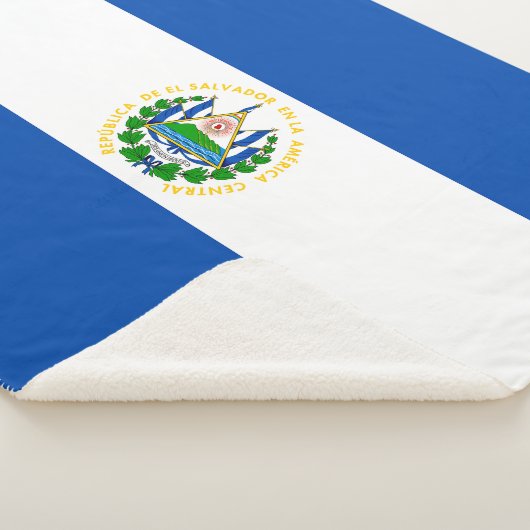 El Salvador Flag Sherpa Deken (3/4)