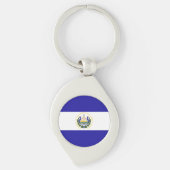 El Salvador Flag Sleutelhanger (Voorkant)
