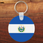 El Salvador Flag Sleutelhanger (Achterkant)