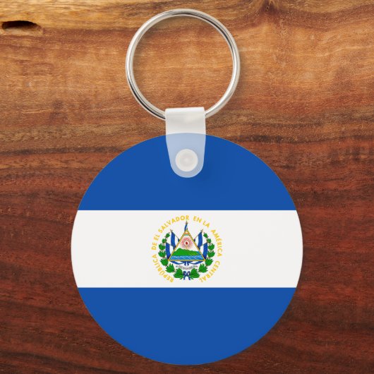 El Salvador Flag Sleutelhanger (Voorkant)
