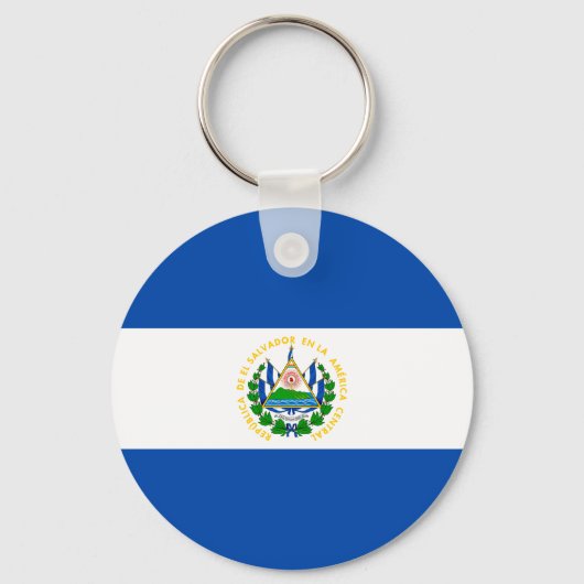 El Salvador Flag Sleutelhanger (Achterkant)