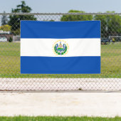 El Salvador Flag Spandoek (Insitu)