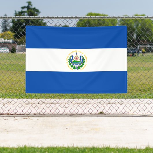 El Salvador Flag Spandoek (Insitu)