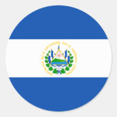 El Salvador flag Sticker (Voorkant)